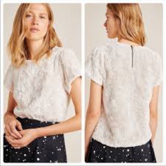 Maeve by Anthropologie Crème Faux Fur Shirt/Vest, 3X - Picture 4 of 5